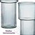 Vaso de Flores Transparente Nix Vidro Canelado Hauskraft - Imagem 6