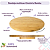 Bandeja Tábua Giratória Bambu Multiuso Ecokitchen 35cmx35cm - Imagem 4