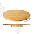 Bandeja Tábua Giratória Bambu Multiuso Ecokitchen 35cmx35cm - Imagem 6