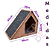 Casa de Gato Grande Cru Toca para Felinos com Arranhador para Gatos Pet Lateral em MDF - Imagem 4
