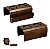 Jogo Duas Esteiras Marrom Para Braço de Sofá Porta Copos e Descanso Para controle remoto em MDF - SELECIONE VARIAÇÃO - Imagem 1