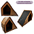 Casa de Gato Grande Caramelo Toca para Felinos com Arranhador para Gatos Pet Lateral em MDF - Imagem 7
