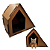 Casa de Gato Grande Caramelo Toca para Felinos com Arranhador para Gatos Pet Lateral em MDF - Imagem 12