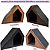 Casa de Gato Grande Preto Toca para Felinos com Arranhador para Gatos Pet Lateral em MDF - Imagem 6