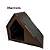Casa de Gato Grande Preto Toca para Felinos com Arranhador para Gatos Pet Lateral em MDF - Imagem 10
