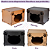 Casa para Gato Marrom Nicho em MDF com Brinde Chaveiro de Gatinho - Imagem 5