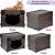 Casa para Gato Marrom Nicho em MDF com Brinde Chaveiro de Gatinho - Imagem 7