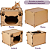 Casa para Gato Cru Nicho em MDF com Brinde Chaveiro de Gatinho - Imagem 7