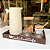 Kit Bandeja Cantinho do Café + Apliques Decoração Com Alças para Servir Cafe Cha Aparador em MDF Marrom - Imagem 9