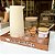 Kit Bandeja Cantinho do Café + Apliques Decoração Com Alças para Servir Cafe Cha Aparador em MDF Caramelo - Imagem 2