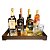 Bandeja Decorativa Espelhada Aparador Cantinho das Bebidas em Mdf Marrom - Imagem 1