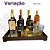 Bandeja Decorativa Espelhada Aparador Cantinho das Bebidas em Mdf Marrom - Imagem 7