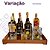 Bandeja Decorativa Espelhada Aparador Cantinho das Bebidas em Mdf Marrom - Imagem 11
