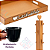 Conjunto Completo para Cantinho do Café Caramelo 3 peças Bandeja, Suporte de Xícaras e Jogo de 6 xícaras 100ml - Imagem 5