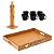 Conjunto Completo para Cantinho do Café Caramelo 3 peças Bandeja, Suporte de Xícaras e Jogo de 6 xícaras 100ml - Imagem 7