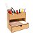 Porta Lápis, Caneta e Treco Organizador de Mesa para Escritório em MDF - Imagem 1