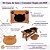 Kit 2 peças Casa para Gato + Comedouro Duplo em MDF - Imagem 3