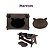 Kit 2 peças Casa para Gato + Comedouro Duplo Preto em MDF - Imagem 12