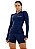 Camisa Feminina Classic ML Marinho - Imagem 4