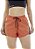 Short Feminino Gênova Preto e Laranja - Imagem 5