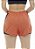 Short Feminino Gênova Preto e Laranja - Imagem 4
