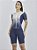 Macaquinho Feminino Triathlon Com Manga Blue e White - Imagem 3