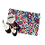 Kit 8 un Jogo Americano Abstrato Bem Colorido - Imagem 1