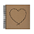 Caderno Scrapbook Kraft - Coração - Imagem 1