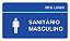 PLACA SANITÁRIO MASCULINO - PIA 14 - PERSONALIZADA - Imagem 1