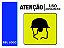 PLACA CAPACETE - EPI 01C - PERSONALIZADA - Imagem 1