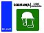 PLACA CAPACETE E  VISEIRA - SEG 01B - PERSONALIZADA - Imagem 1