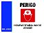 PLACA HOMENS TRABALHANDO ABAIXO - PER 15 - PERSONALIZADA - Imagem 1