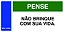 PLACA NÃO BRINQUE - PES 07 - PERSONALIZADA - Imagem 1