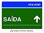 PLACA SAÍDA ACIMA - PCI 08 - PERSONALIZADA - Imagem 1