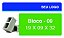 PLACA BLOCO 19 X 09 X 32 - PIB 06 - PERSONALIZADA - Imagem 1