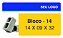 PLACA BLOCO 14 X 09 X 32 - PIB 14 - PERSONALIZADA - Imagem 1