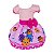 Vestido Temático Luxo Bichinhos Fofos Rosa - Imagem 1