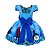 Vestido Temático Luxo Frozen Flores - Imagem 2