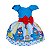 Vestido Temático Luxo Galinha Pintadinha Azul Listra - Imagem 1