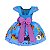 Vestido Temático Luxo Mundo Bita Azul - Imagem 2