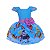 Vestido Temático Luxo Mundo Bita Azul - Imagem 1