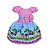 Vestido Temático Luxo Mundo Bita Rosa - Imagem 1