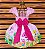 Vestido Temático Super Luxo Baby Tubarão Rosa - Imagem 2