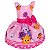 Vestido Temático Super Luxo Bichinhos Fofos Rosa - Imagem 1