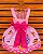Vestido Temático Super Luxo Bichinhos Fofos Rosa - Imagem 2