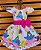 Vestido Temático Super Luxo Galinha Pintadinha Rosa Listra - Imagem 5
