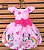 Vestido Temático Super Luxo Minnie Baby Arco-Íris - Imagem 5