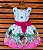 Vestido Temático Super Luxo Moana Baby Branco - Imagem 5