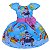 Vestido Temático Super Luxo Mundo Bita Azul - Imagem 1