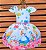 Vestido Temático Super Luxo Alice Pérolas - Imagem 5